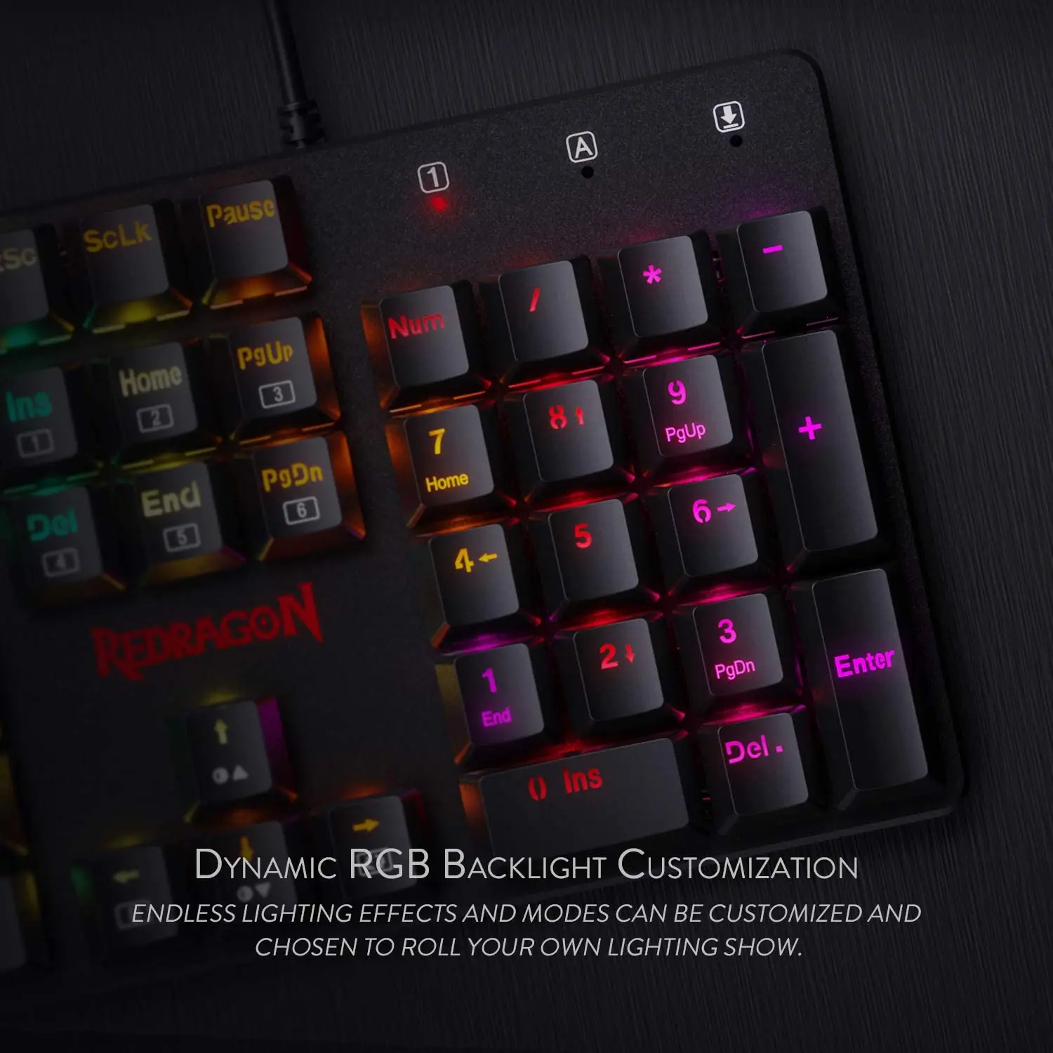 Низкопрофильная Проводная Механическая игровая клавиатура Redragon K589 с RGB