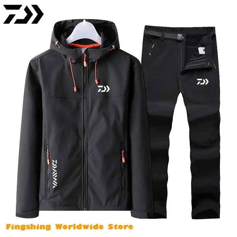 

Одежда для рыбалки зимняя куртка штаны водонепроницаемая ветрозащитная сохраняющая тепло с внутренней одеждой флисовые DAIWA Рыболовные кос...