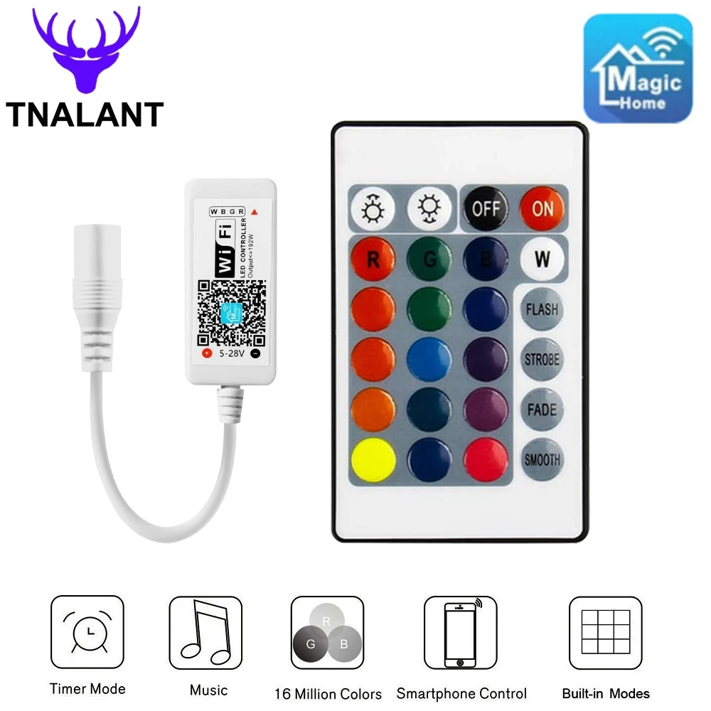 Светодиодный контроллер Magic Home миниатюрный пульт дистанционного управления с Wi-Fi