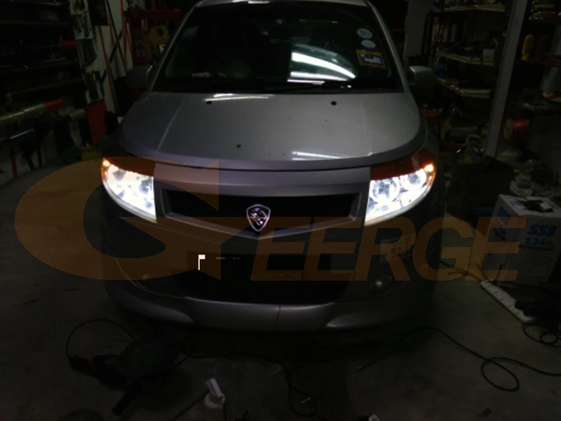 Для proton savvy 2005 2010 отличный ультра яркий SMD светодиодный комплект колец ангельские