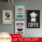 Кофе Холст Картина печать плакат для кафе современное искусство холст картины для кухни Бар Кафе Декор без рамки