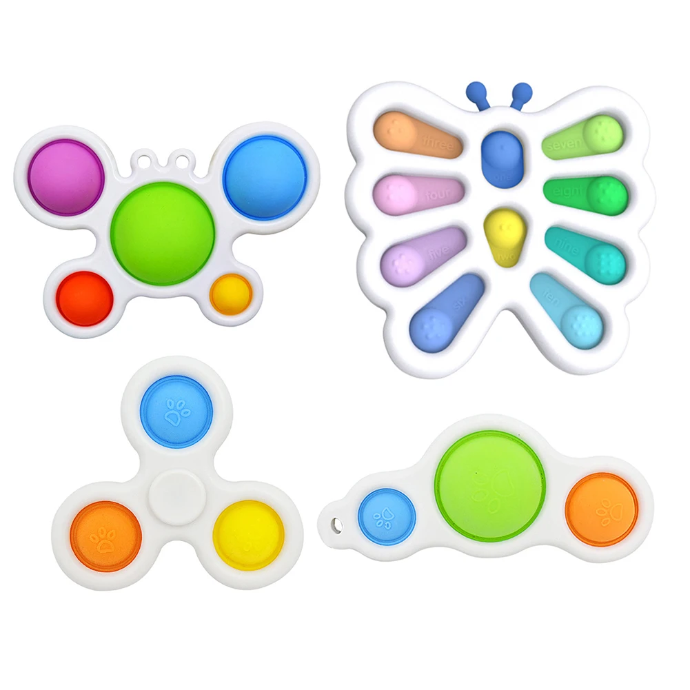 

Portable Baby Montessori Toys Soft Decompression Sensory Toy Relieve Stress Early Education Squeeze Exercise Board for Attention