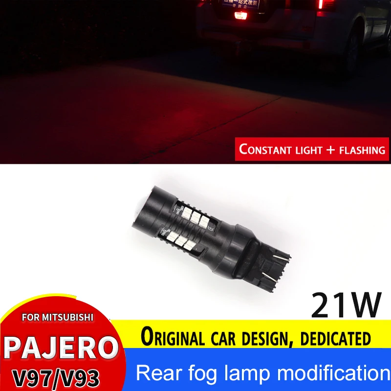 

For Mitsubishi Pajero Rear Fog Lamp Modification V97 V93 V87 Warning Lights Assembly Additional Bobcat Brake Lights Sticker