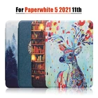 Магнитный смарт-чехол для всех моделей Amazon Kindle Paperwhite 5, подпись, 11-го поколения, 2021 дюймов, Обложка, издание Funda 6,8