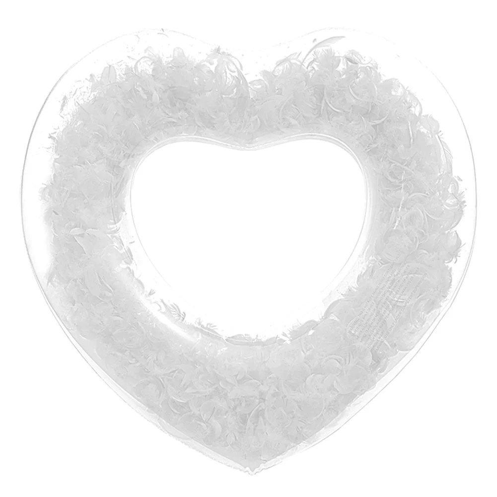 Новое прозрачное водное кольцо для плавания надувное в форме сердца взрослых |