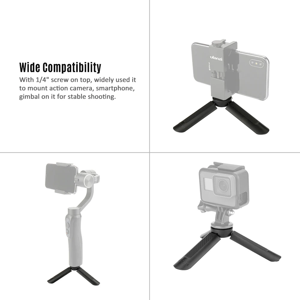 Мини-штатив Ulanzi для Zhiyun Smooth Q/Smooth 4/для Feiyu/OSMO Mobile 2 Gimbal селфи-палки стабилизатор