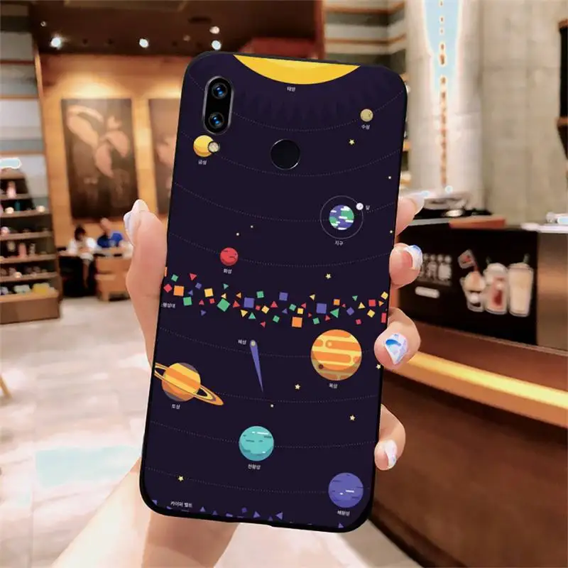 

Cartoon spacecraft universe space Phone Case For Xiaomi Redmi note 7 8 9 t k30 max3 9 s 10 pro lite