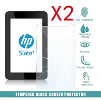 2pcs tablet tempered glass screen protector cover for hp slate 7 hd eye protection anti screen breakage tempered film