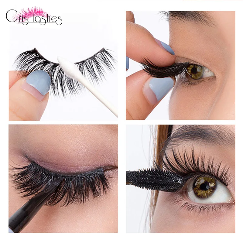 Накладные ресницы в полоску QMR32 индивидуальные объемные 5D длинные драматические