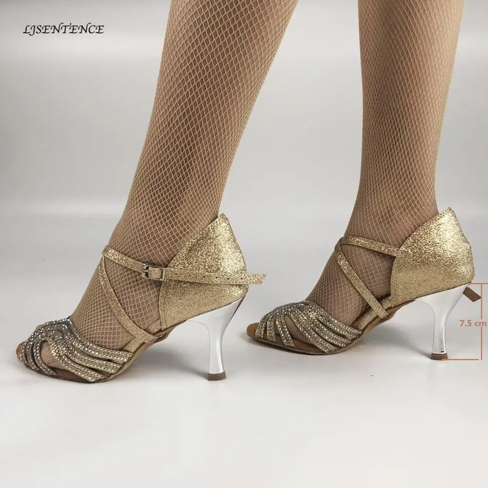 Танцевальная обувь для сальсы женские туфли на высоком каблуке 8 5 см 10 каблук