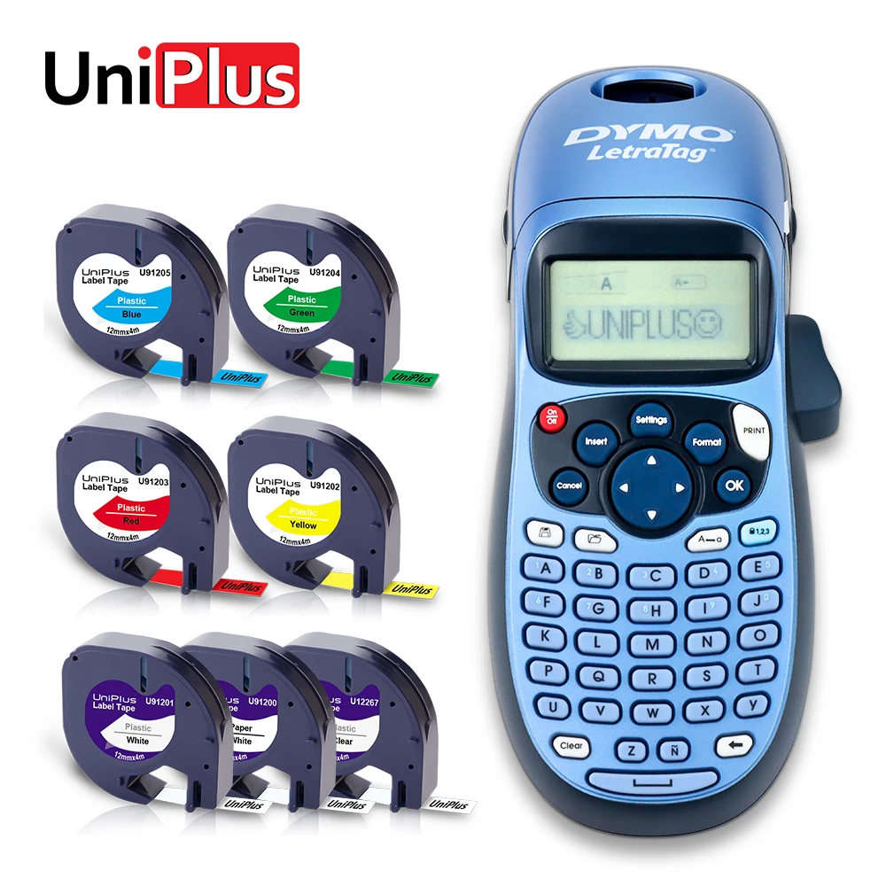 Портативный принтер UniPlus Dymo LT-100H для этикеток Термальная машина lt100h с совместимым