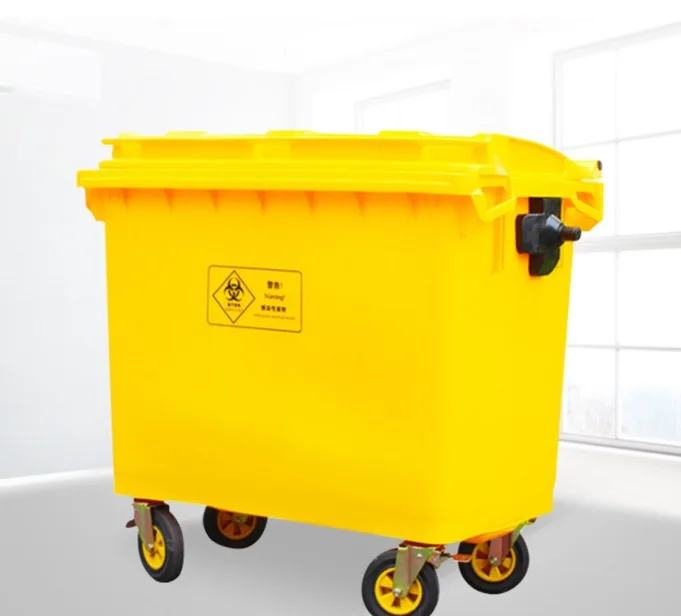 

Plastic trash can, brand new material, extra thick, large wheel, large outdoor trash can, sanitation bin, garbage