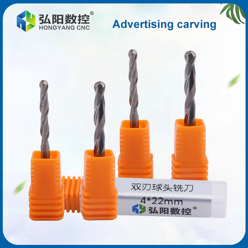1 шт. 2 образными пазами спираль мяч концевую фрезу ЧПУ Концевую Фрезу двойной