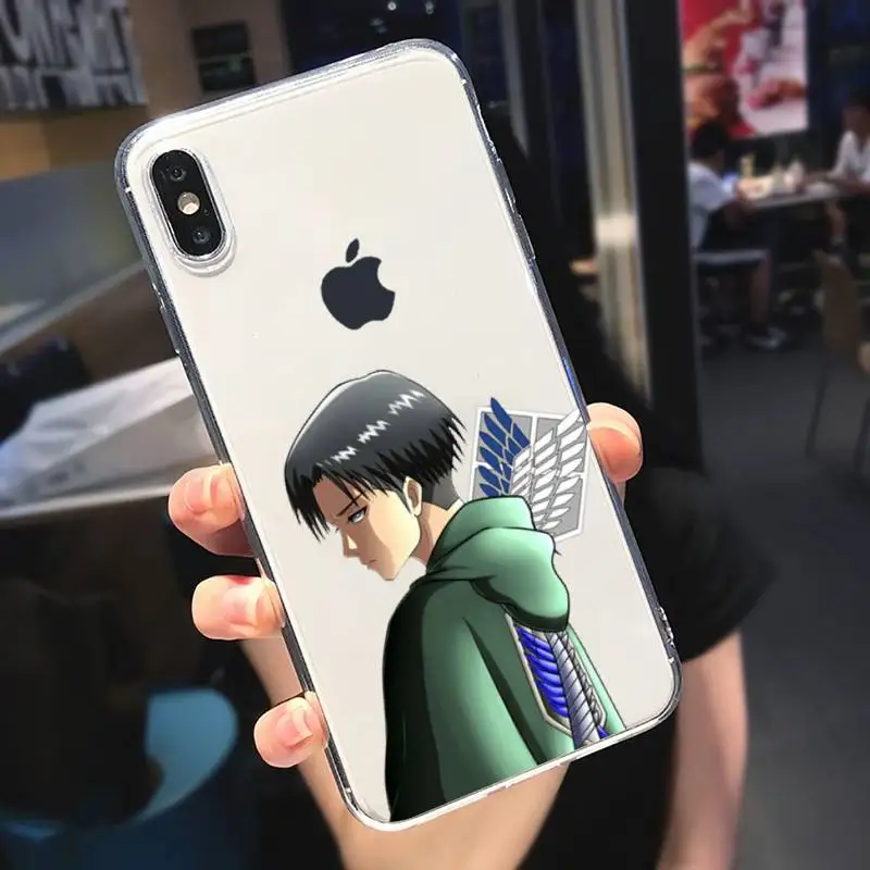 

Attack On Titan Phone Case Transparent soft For iphone 5 5s 5c se 6 6s 7 8 11 12 plus mini x xs xr pro max