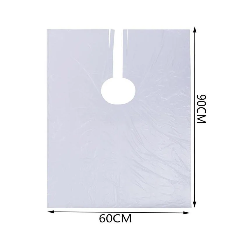 

10/100pcs Disposable Hair Shawls Hair Salon Haircut Wai Hairdressing Cape Disposable PE Wai Cloth Perm For Hairdressing