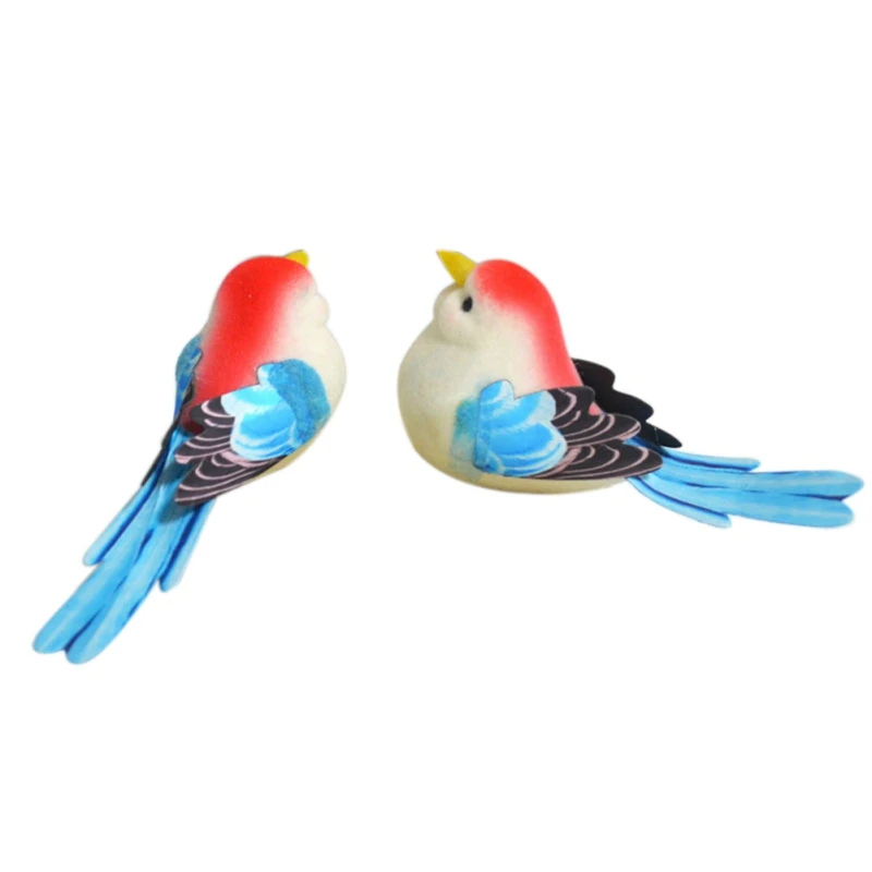 2 шт. пенопластовая птица ручная работа Искусственные Птицы свадебное украшение