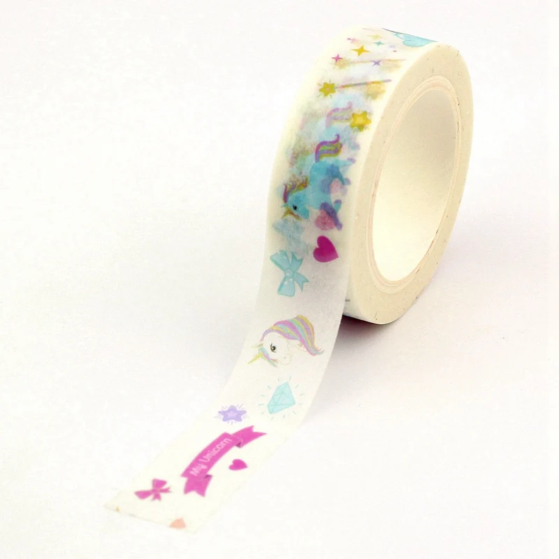 

NEW 10m Decorative print Washi Tape Dog Cactus unicorn hot air balloon for Craft Masking Tape Adhesive Tapes Sticky Paper Tape
