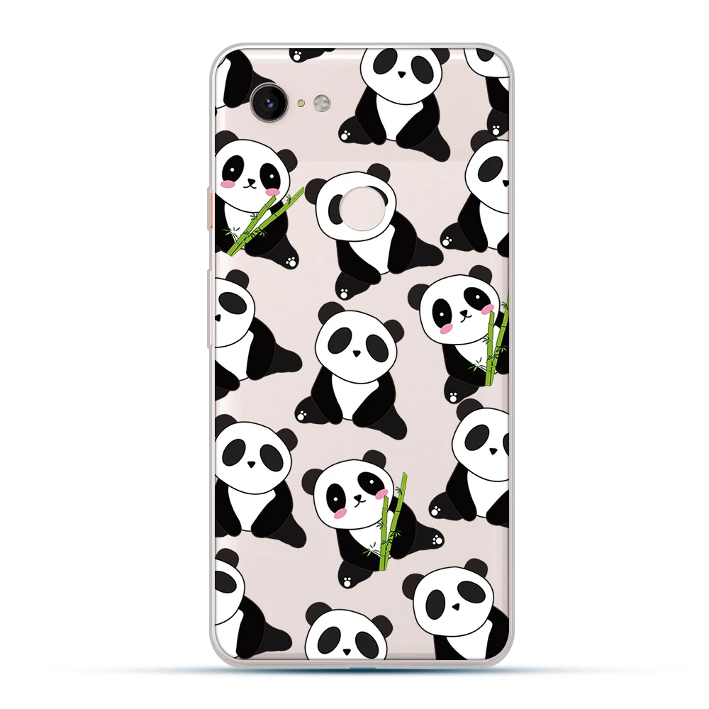 

ciciber Cute animal panda Cases for Google Pixel 4 3 XL Soft Silicone TPU Cover for Google Pixel 2 3a XL Funda Covers Capa Coque