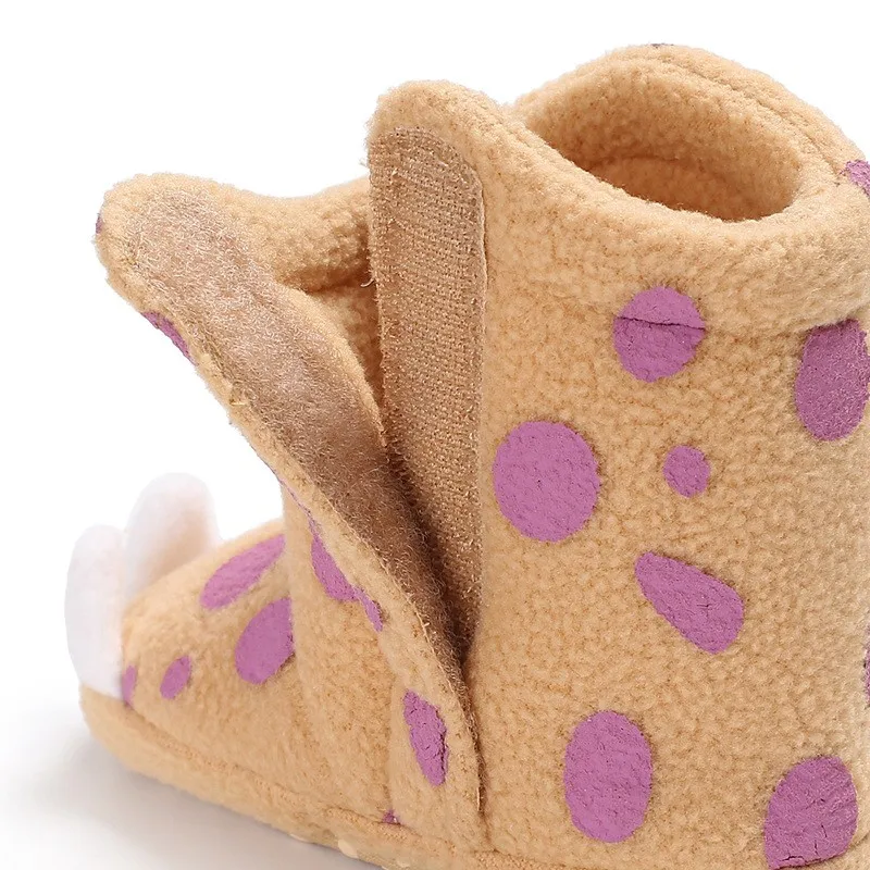 Toddler shoes kids boots Baby toddler girl Cute First Walk Winter Boots Polkat Dot Shoes #CL3 | Мать и ребенок