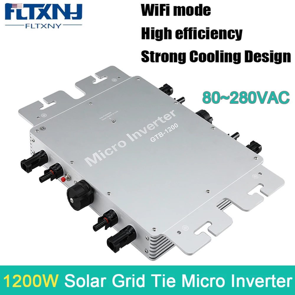 

FLYT 1200w Solar Grid Tie Micro Inverter Wifi Mode Communcation Solar Ongrid Micro Inverter MPPT Micro Inverter