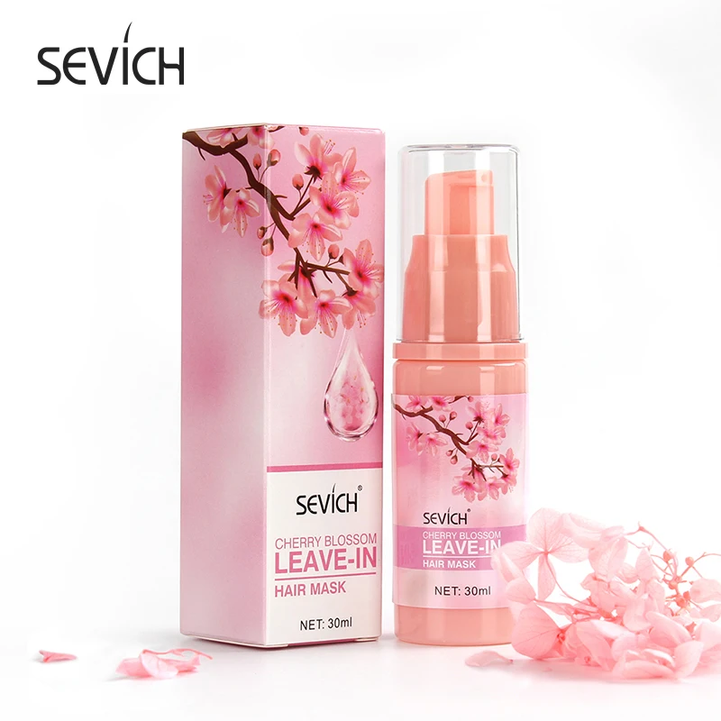 

Sevich Cherry Blossom Hair Mask 30ml Repair Damage Restore Soft Hair Improves Split Ends Frizzy & Smooth Amino acid Hair Mask