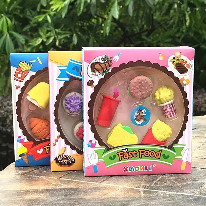 

Christmas Rubber Sassafras Set Kindergarten Students Birthday Prizes School Supplies Set Gift Box