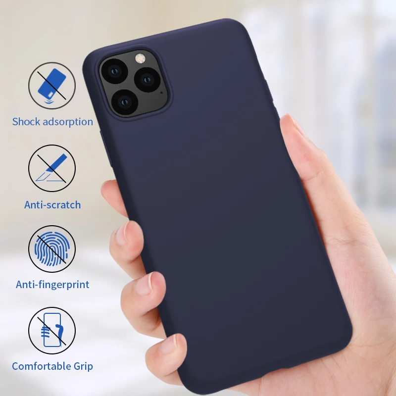 Для iPhone 11 Pro чехол NILLKIN силиконовый корпус Гладкий защитный на заднюю панель для Max