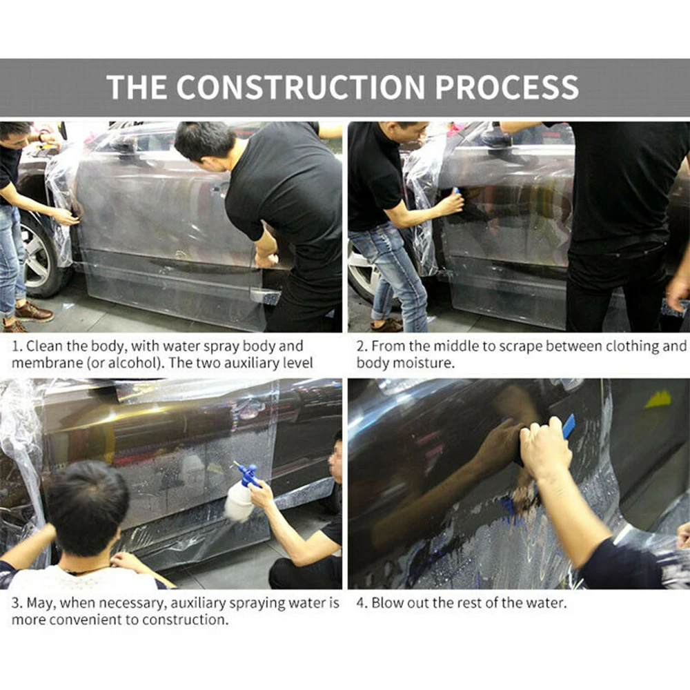 

Car Clear Transparent Paint Protection Vinyl Film Wrap Scratch Shield 300*30cm
