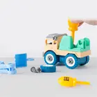4 шт. строительные игрушки Инженерная машина пожарная машина винт построить и разобрать отлично подходит для детей мальчиков