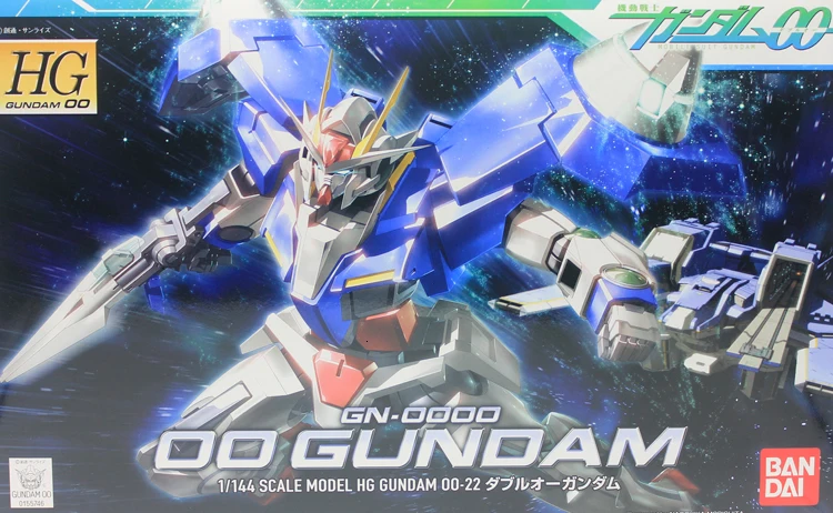 Bandai 55746 HG 1/144 00 GN 0000 Gundam мобильный костюм сборные комплекты моделей Аниме Фигурки