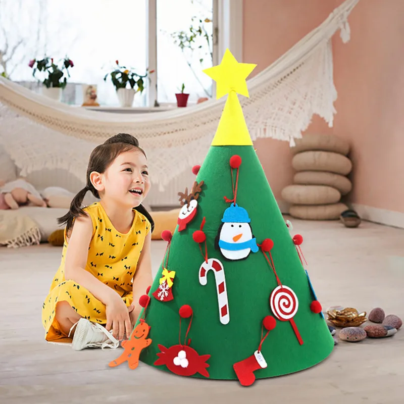 DIY рождественская елка волшебный Войлок творческая игра-головоломка для