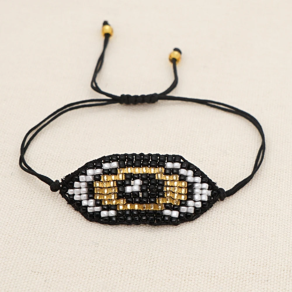 

Go2boho Miyuki Beads Bracelets For Women Jewelry Turkish Evil Eye Jewellery Beadwork Pulsera Adjustable Bracelet Friends Gift