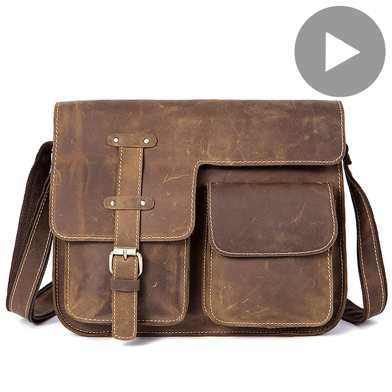 Travel Shoulder Business Messenger Women Men Bag Genuine Leather Briefcase For Documents Big Handbag Male Female Laptop Tablet
