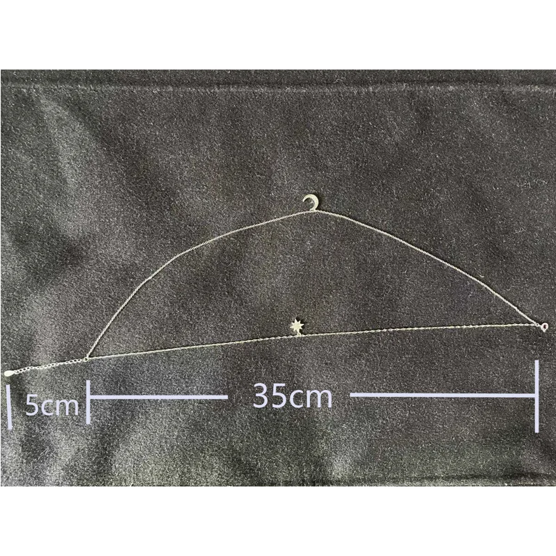 

2021 New 925 Sterling Silver Double Layer Star Moon Necklace Women Clavicle Chain Fine Jewelry Party Wedding Accessories