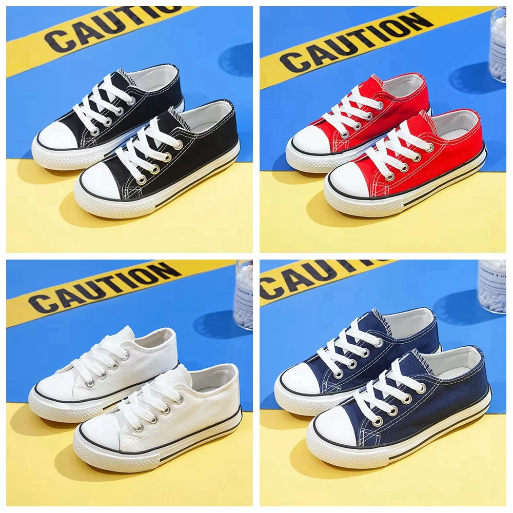 

Kids Children Casual Shoes Toddler Girl Sneakers Kids Shoes For Boy Girl Canvas Shoes Solid Color Flat Baby Running Shoes Sport