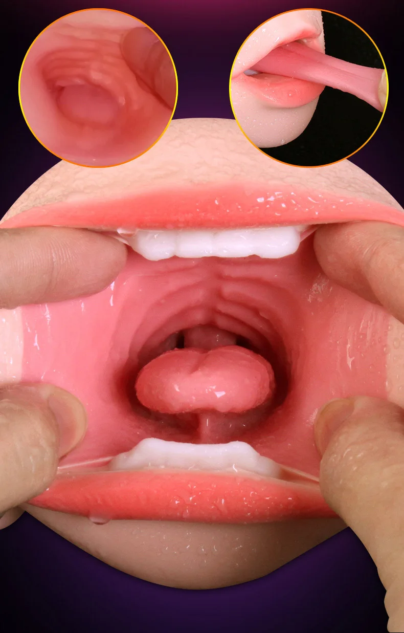 Мужская мастурбация с двойной головой рот и вагинальное мужское влагалище