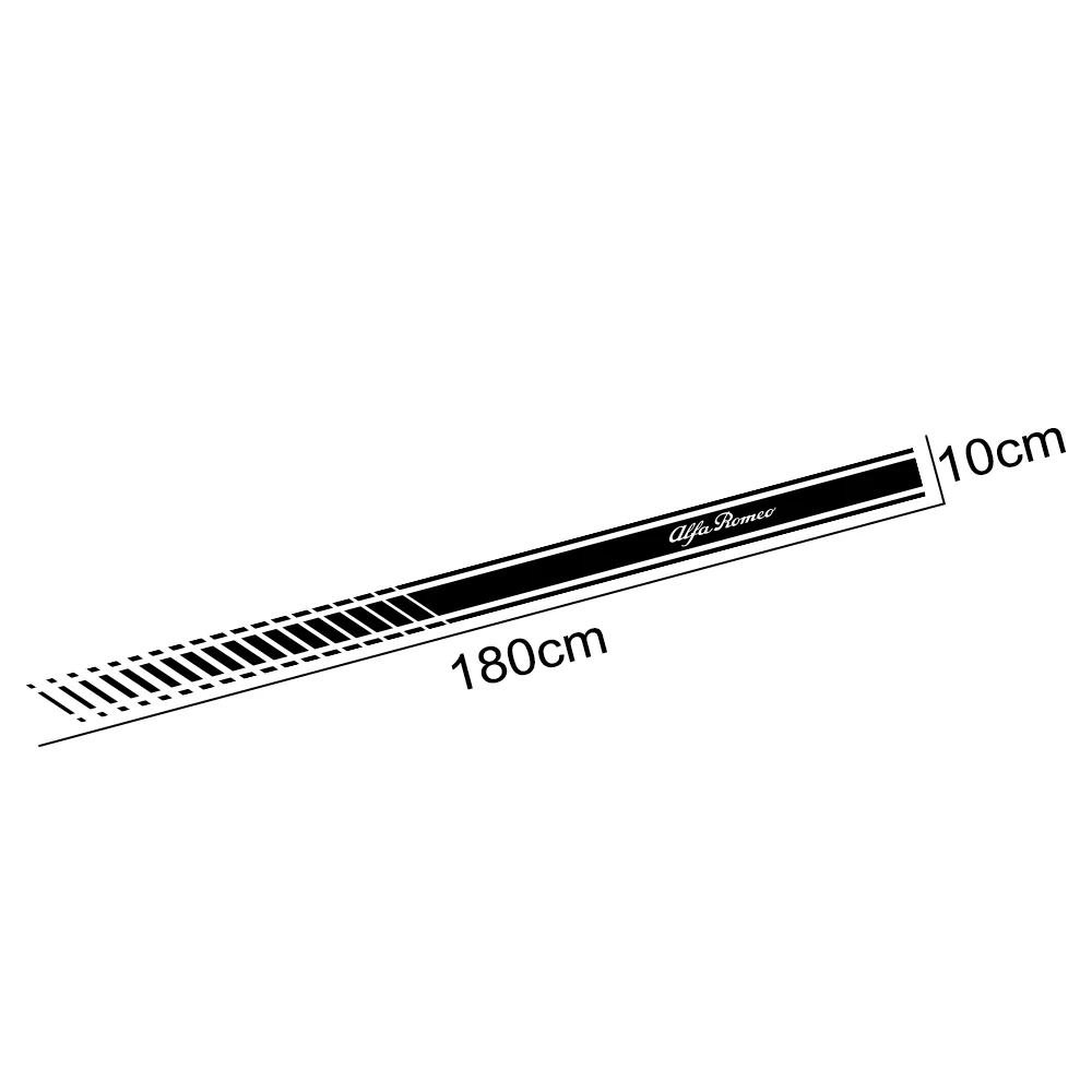 2 шт. Автомобильная длинная боковая полоса наклейка авто DIY виниловая пленка