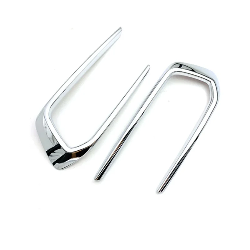 

For Honda Passport 2019 2020 Car Styling Accessories ABS Chromed Front Fog Light Lamp Cover Trim Molding Garnish Sticker 2pcs