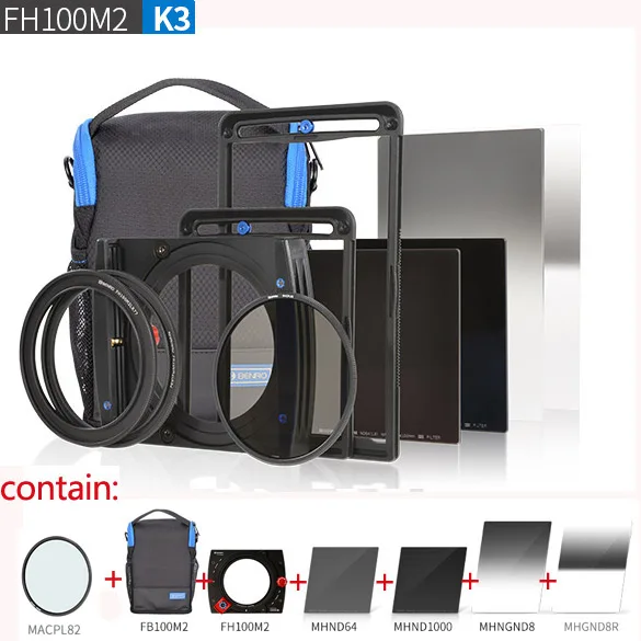 Benro FH100M2K3 100mm System Filter kit / FH100M2 holder + nd64 nd1000 soft gnd8 reverse cpl bag Set | Электроника