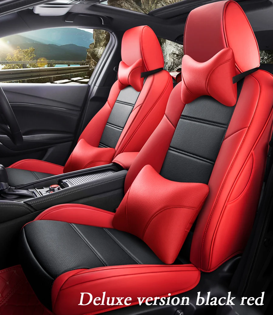 Пользовательские автомобильное сиденье из кожи чехол для mitsubishi outlander xl 3 ASX Pajero sport lancer 9 аксессуары Чехлы для автомобиля