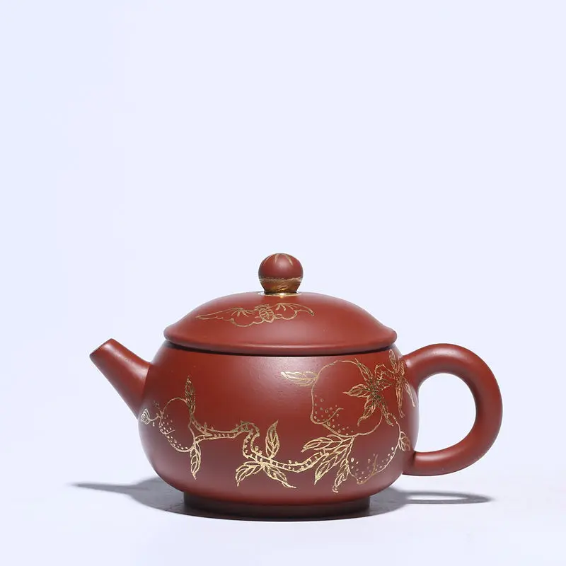 

Famous pure handmade purple clay teapot raw material Dahongpao household teapot hat teapot