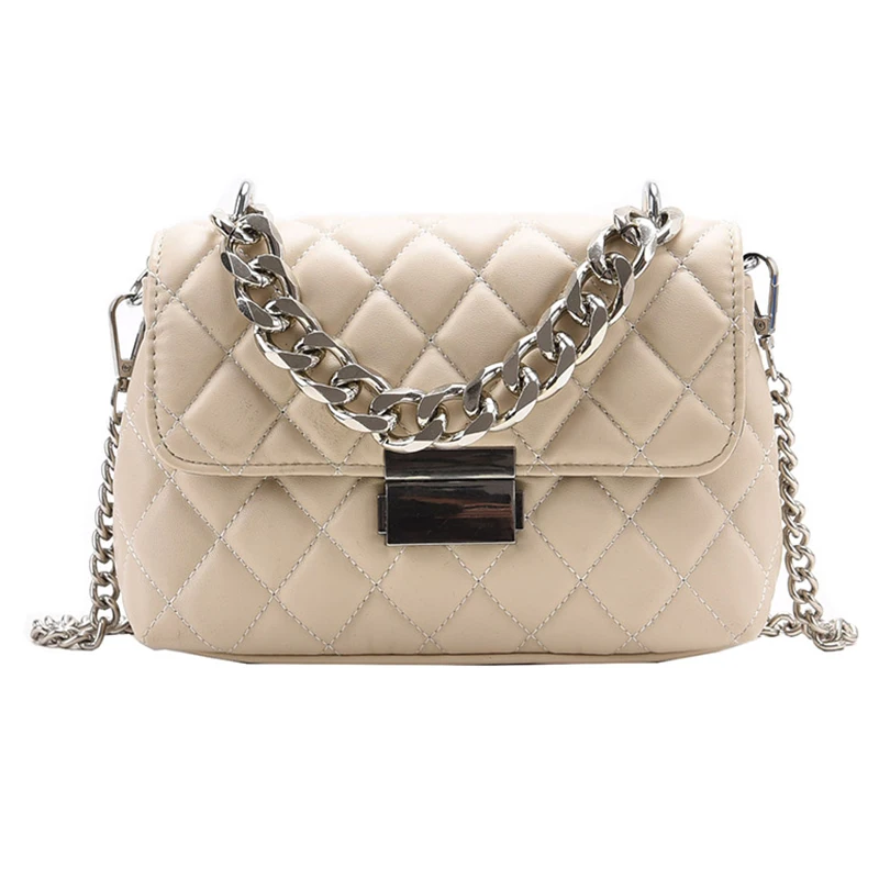 

[BXX] Ladies Vintage PU Leather Bags for Women 2021 Fashion Branded Chain Crossbody Shoulder Bag Lady Handbags and Purses HQ565