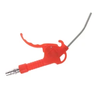 spring loaded trigger bent tube nozzle red air blow gun dust cleaner w adapter