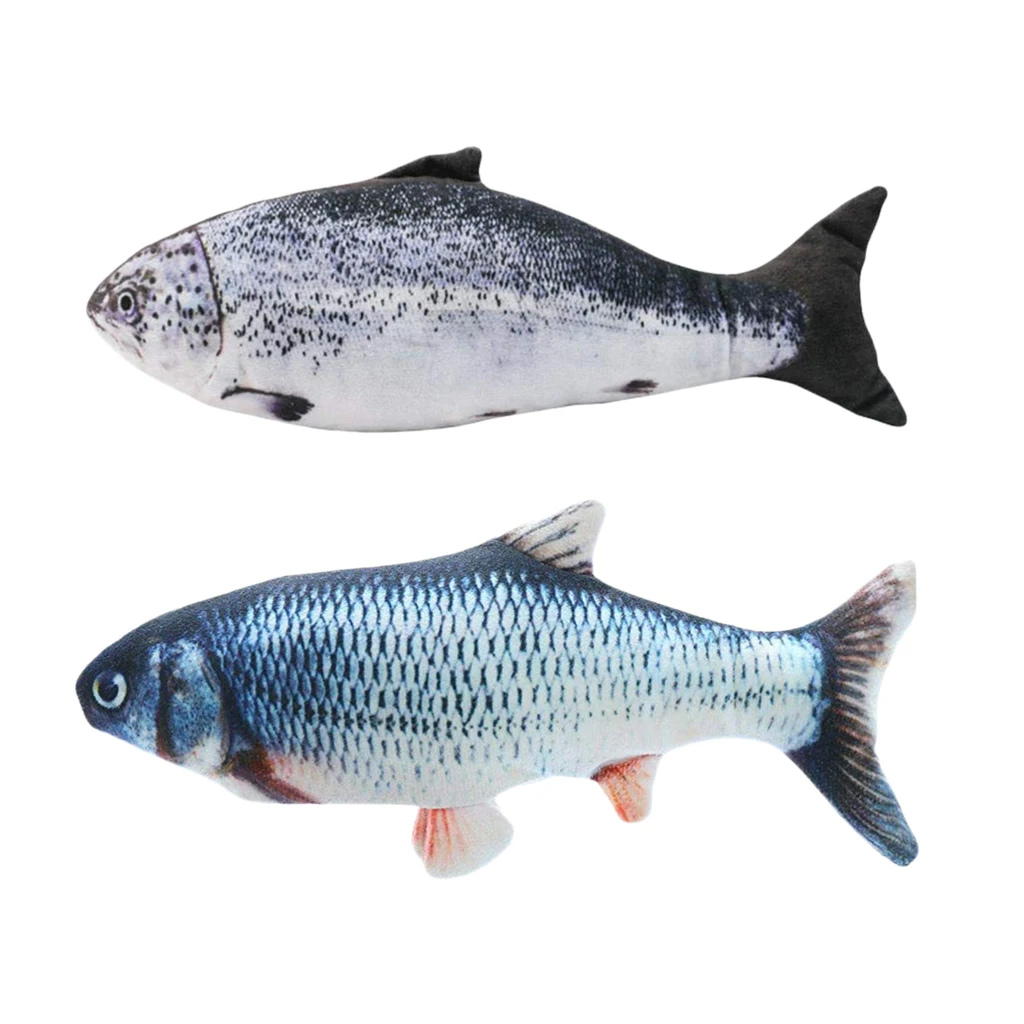 

Electric Realistic Simulation Fish Cat Plush Toy Interactivey Chewing For cat- Funny Pets Puppy, Kitten Chew Bite Supplies
