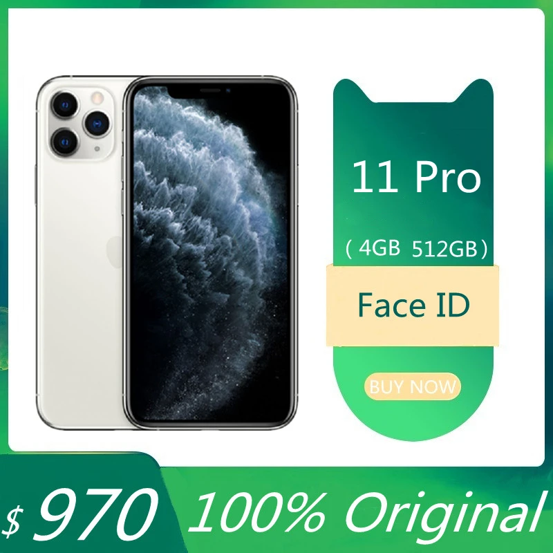 Мобильный телефон для iPhone 11 Pro с уход за кожей лица ID 5,8 дюймов 4GB 512GB смартфон Подержанный мобильный телефон A13 гекса-core Smart Phone