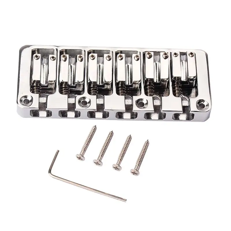 1 комплект гитарный мост Прочный 6 струн GA1018 металлическая Натяжная пластина