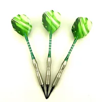 3 pieces / set of professional darts 18g green soft tip darts aluminum alloy darts throwing game 1