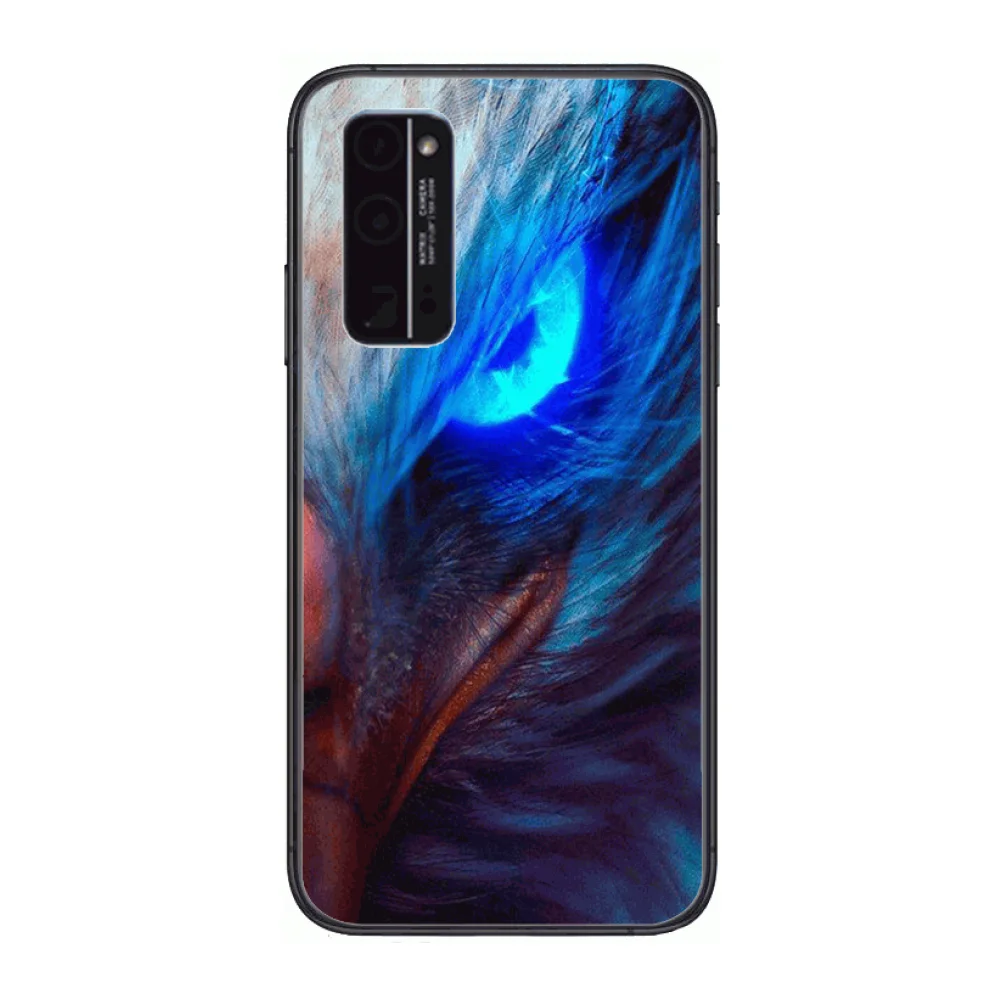 

Eagle Boutique HD Phone Case Hull For Huawei Honor 8 9 10 20 30 A S Lite Pro 5g i Black Back Soft Cell Cover Pretty