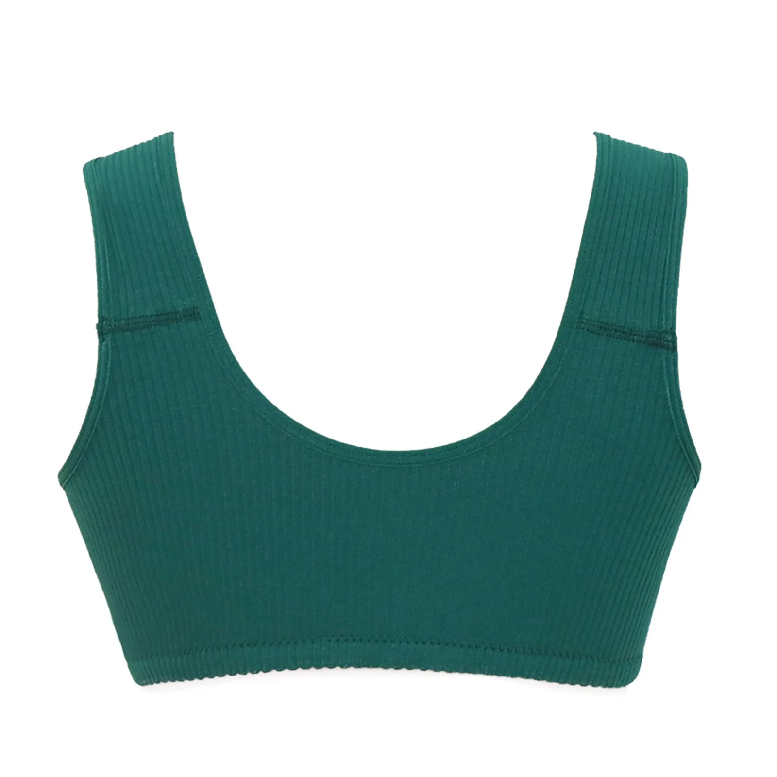 

Women's Adjustable Sports Front Closure Extra-elastic Breathable Lace Trim Bra Sujetadores Para Mujeres Solid Color Bras#G