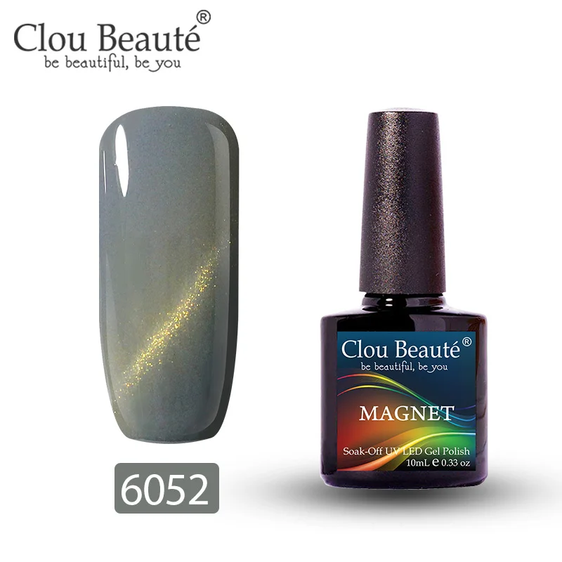6052 Clou Beaute Гель-лак для кошачьих глаз 46 цветов маникюрный Декор гель лак для ногтей отмачиваемый лак для ногтей 10 мл Полупостоянный лак для ногтей - Цвет: 6052